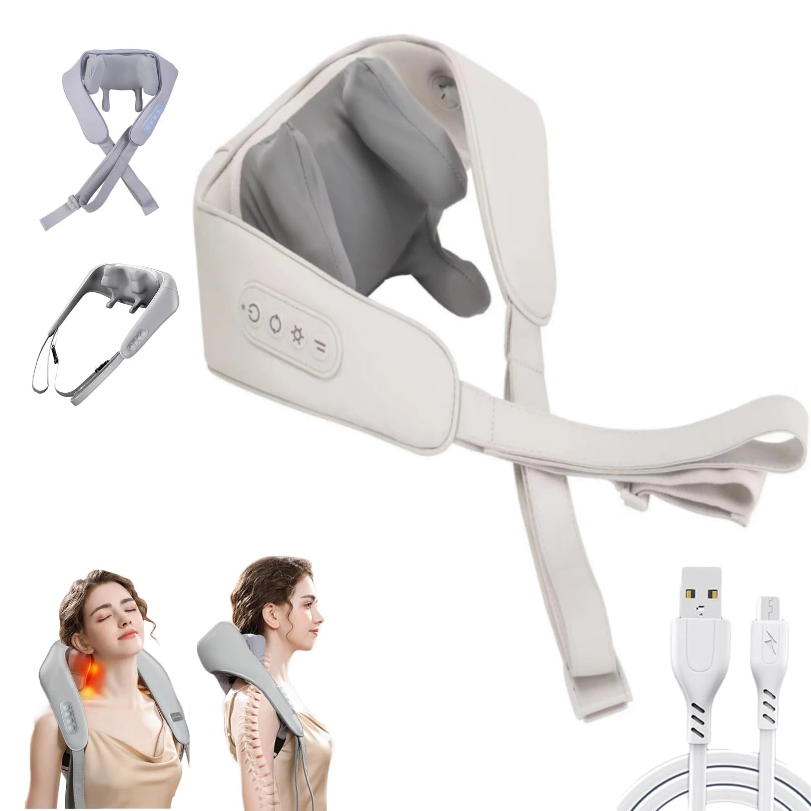 2025 Hot Sale Electric Shiatsu Neck and Shoulder Relaxer Cervical Massage Neck & Shoulder